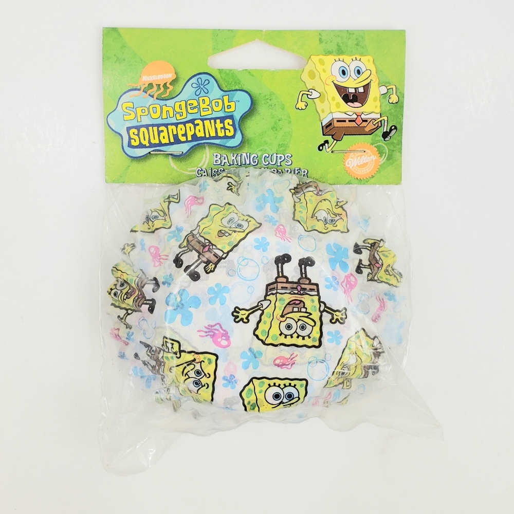Retro SpongeBob SquarePants Cupcake Wraps